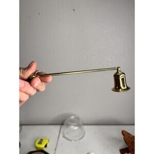 7" Brass Gold Tone Swivel Candle Snuffer